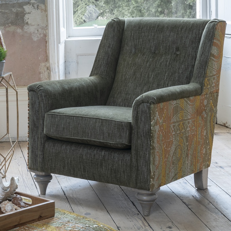 Dunstan Accent Chair Two-Tone