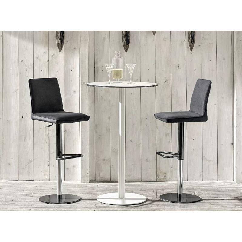 Nata 34.35 Low Bar Stool (Frame White M306 / Seat and Back TR518T)