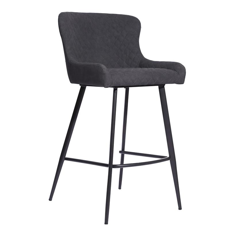 Ascot Bar Stool - Grey PU