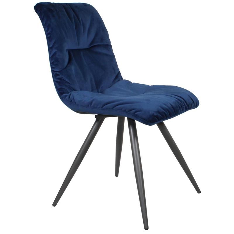 Bath Dining Chair - Blue Velvet