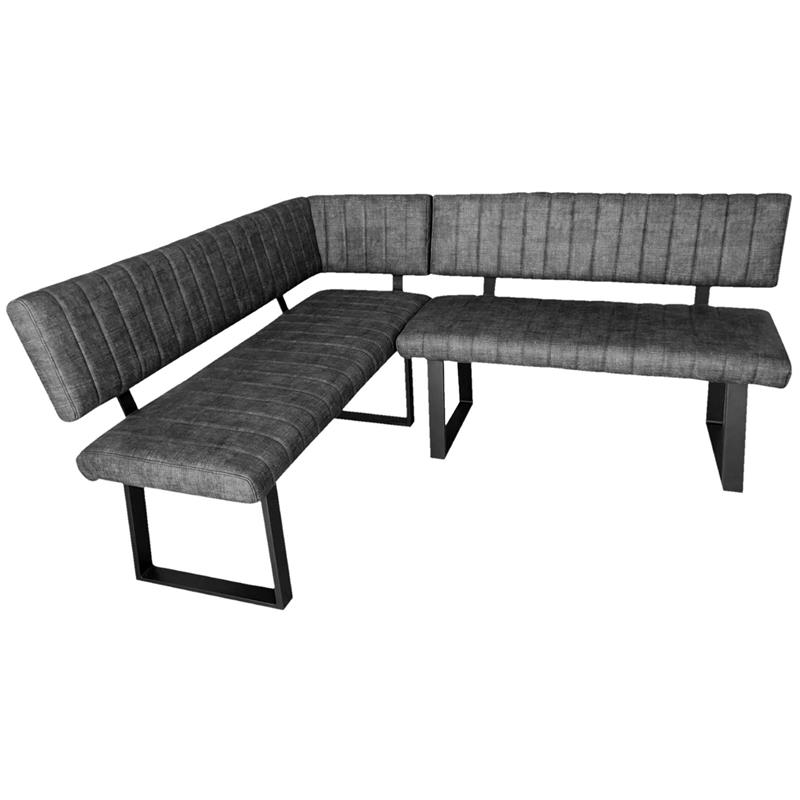 Fontwell Corner Bench Set in Graphite - LH