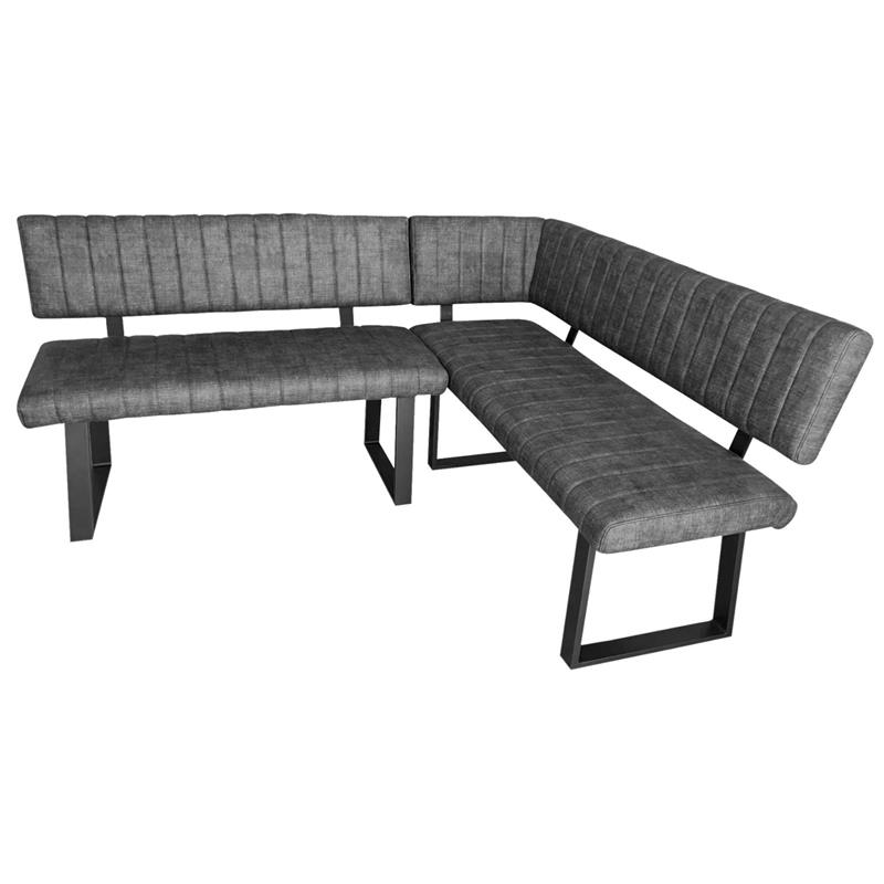 Fontwell Corner Bench Set in Graphite - RH