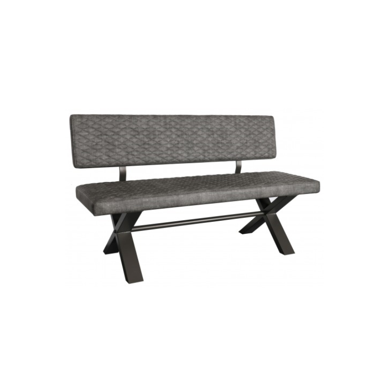 Fontwell 140 Upholstered Bench with Back