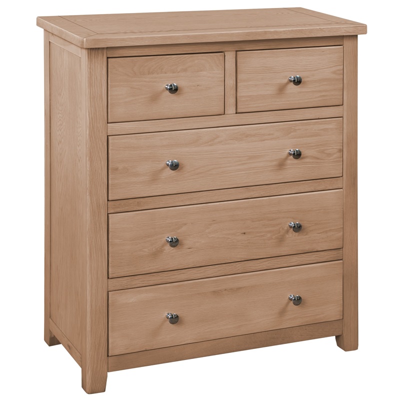 Hemsby Oak 2+3 Drawer Chest