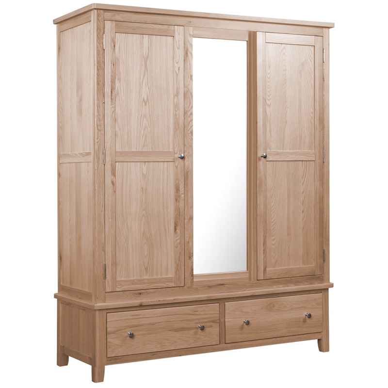 Hemsby Oak Triple Wardrobe