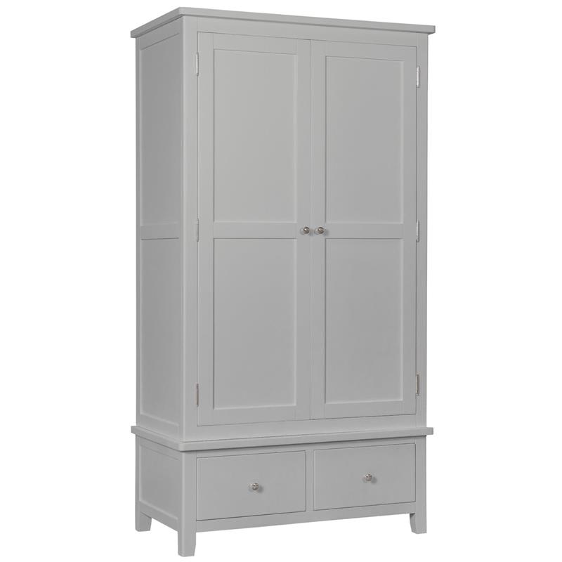 Hemsby Painted Gents Wardrobe - Grey