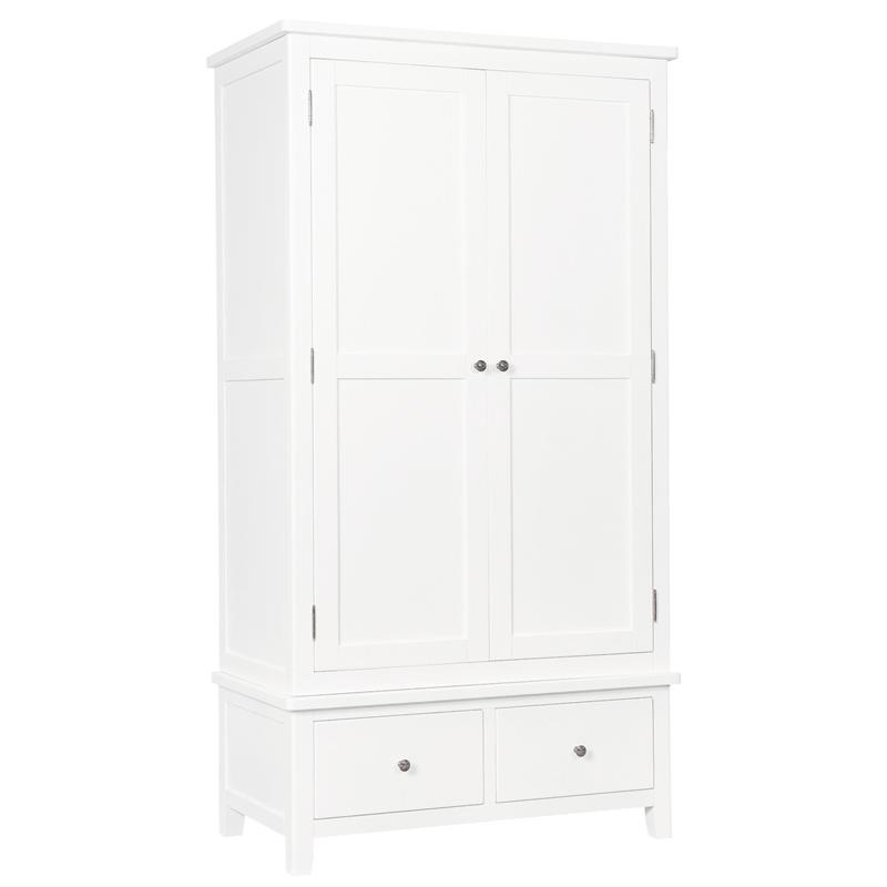 Hemsby Painted Gents Wardrobe - White