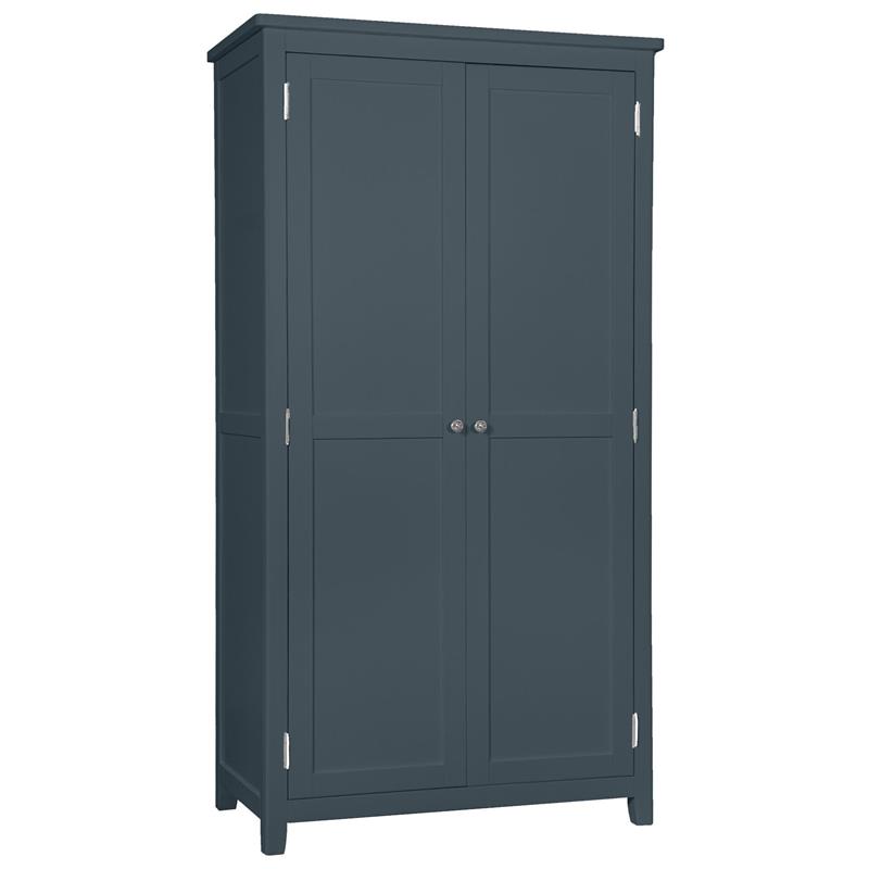 Hemsby Painted Full Hanging Wardrobe - Blue