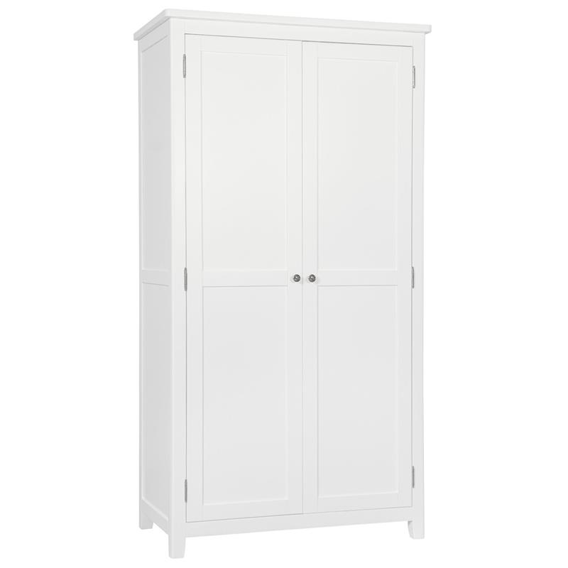 Hemsby Painted Full Hanging Wardrobe - White