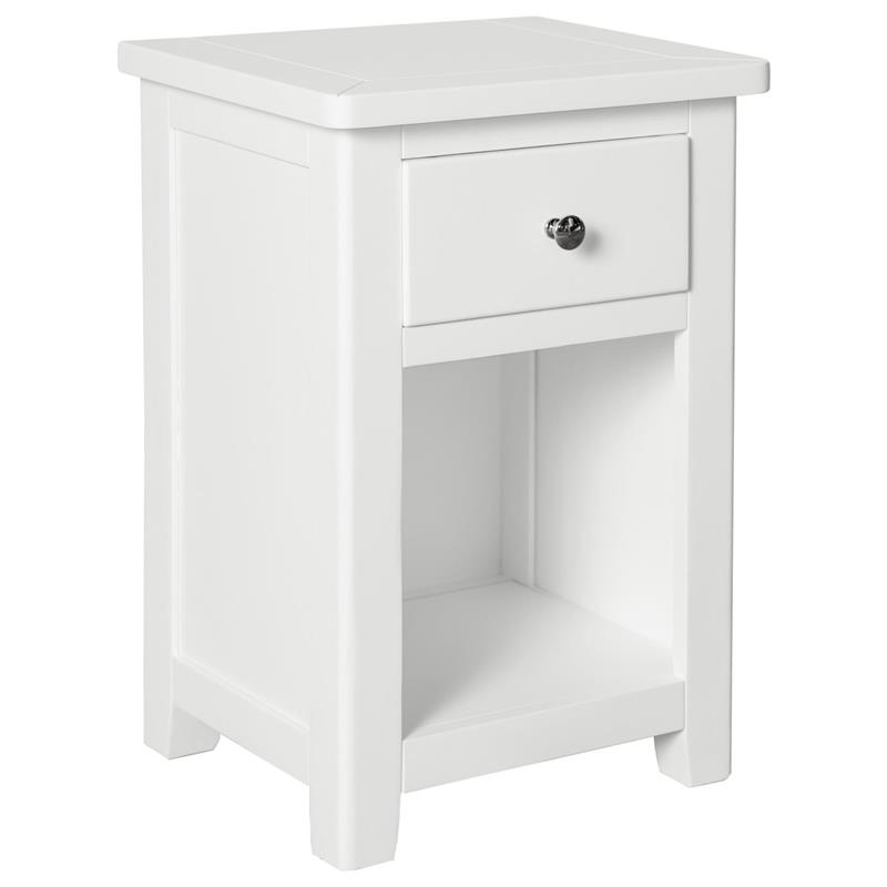 Hemsby Painted Nightstand - White