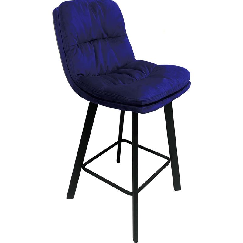 Perth Bar Stool Blue Velvet