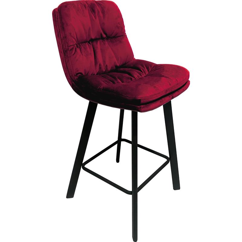 Perth Bar Stool Ruby Velvet