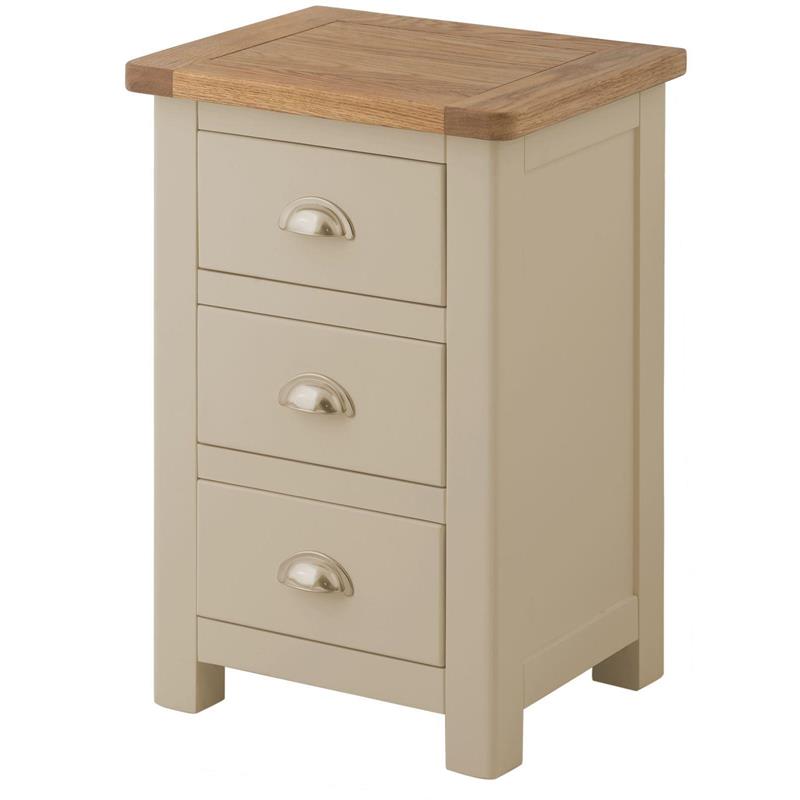 Plumpton Bedside Cabinet - Stone