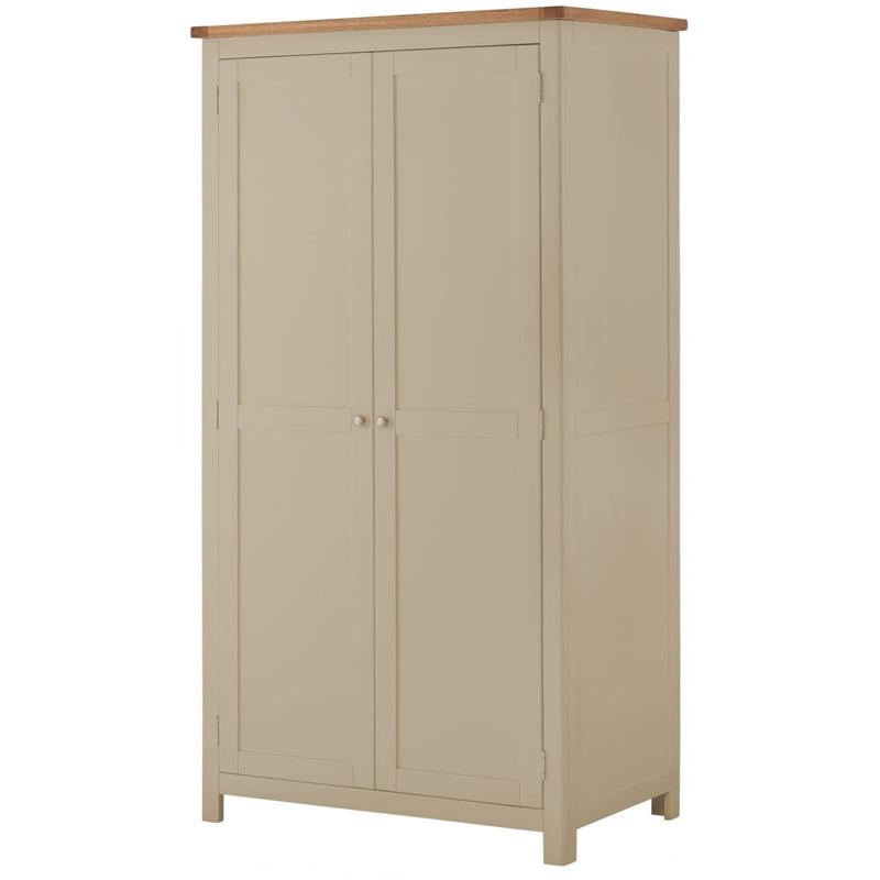 Plumpton 2 Door Wardrobe - Stone