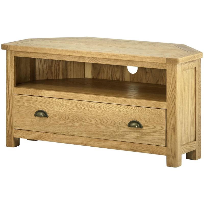 Plumpton Corner TV Cabinet - Oak