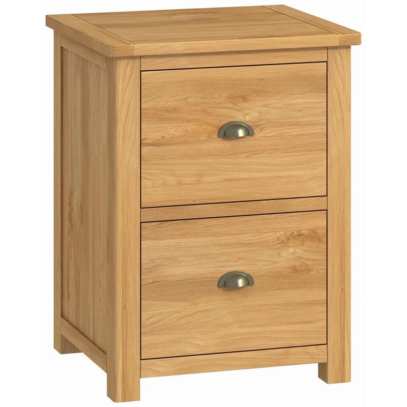 Plumpton 2 Drawer Filing Cabinet - Oak