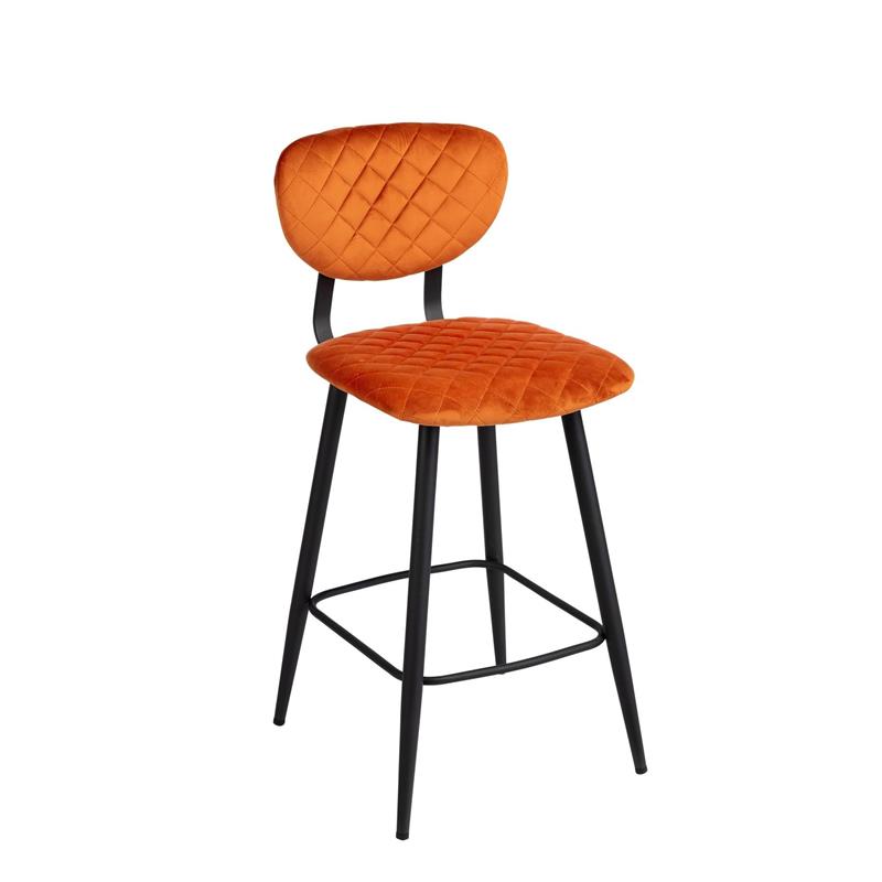 Redcar Bar Stool - Copper Velvet