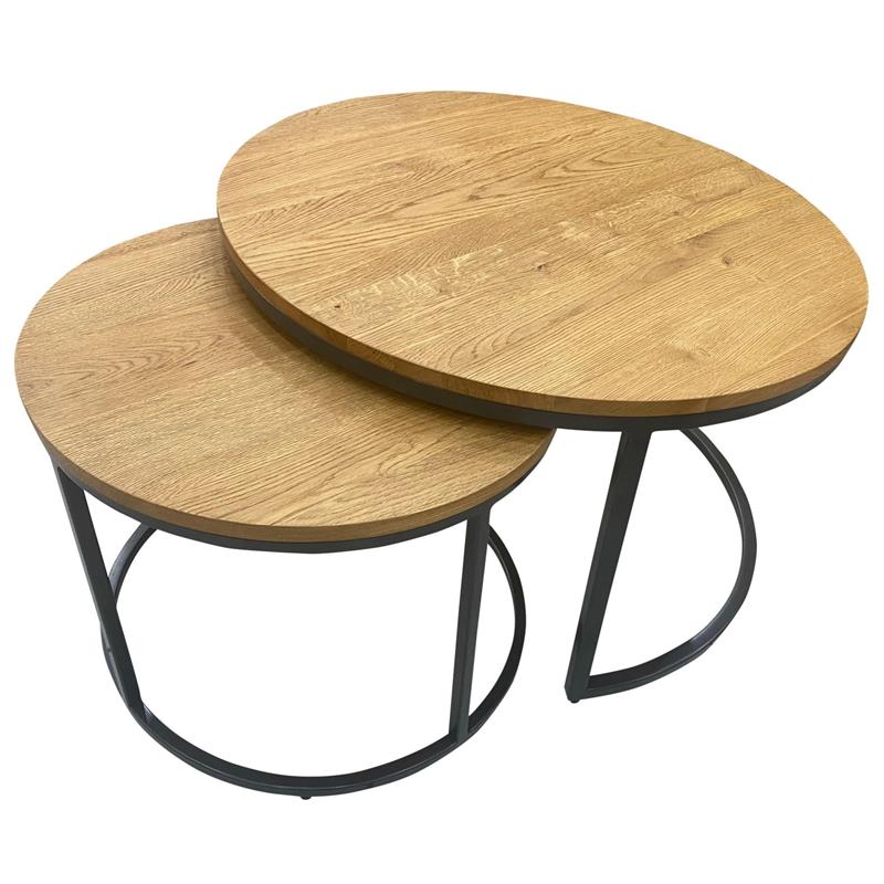 Taunton Round Nest of Coffee Tables