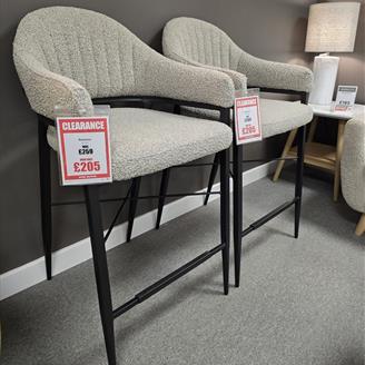 Bar Stool - Fabric Touch Toffee