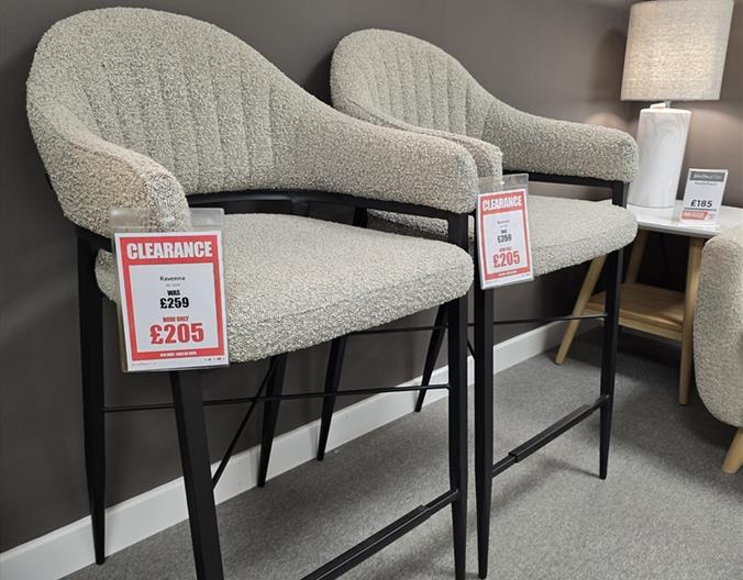 Bar Stool - Fabric Touch Toffee