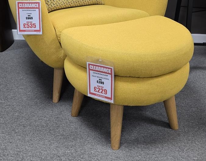 Sandringham Half Moon Stool