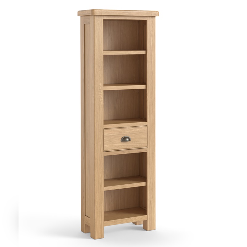 Norfolk Oak Slim Bookcase