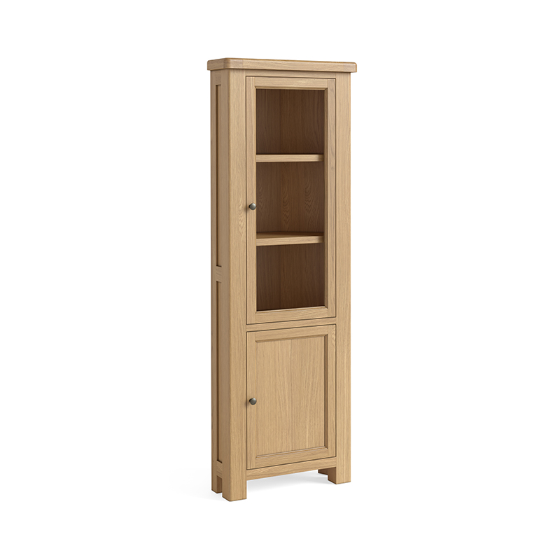 Norfolk Oak Corner Display Cabinet