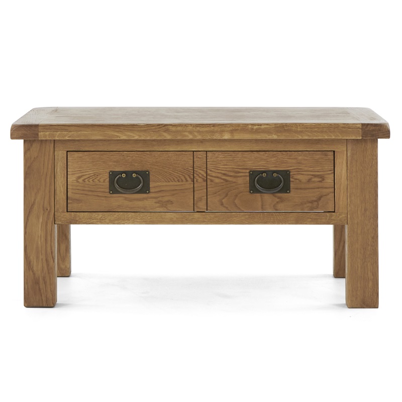 Suffolk Oak Coffee Table With Drawer