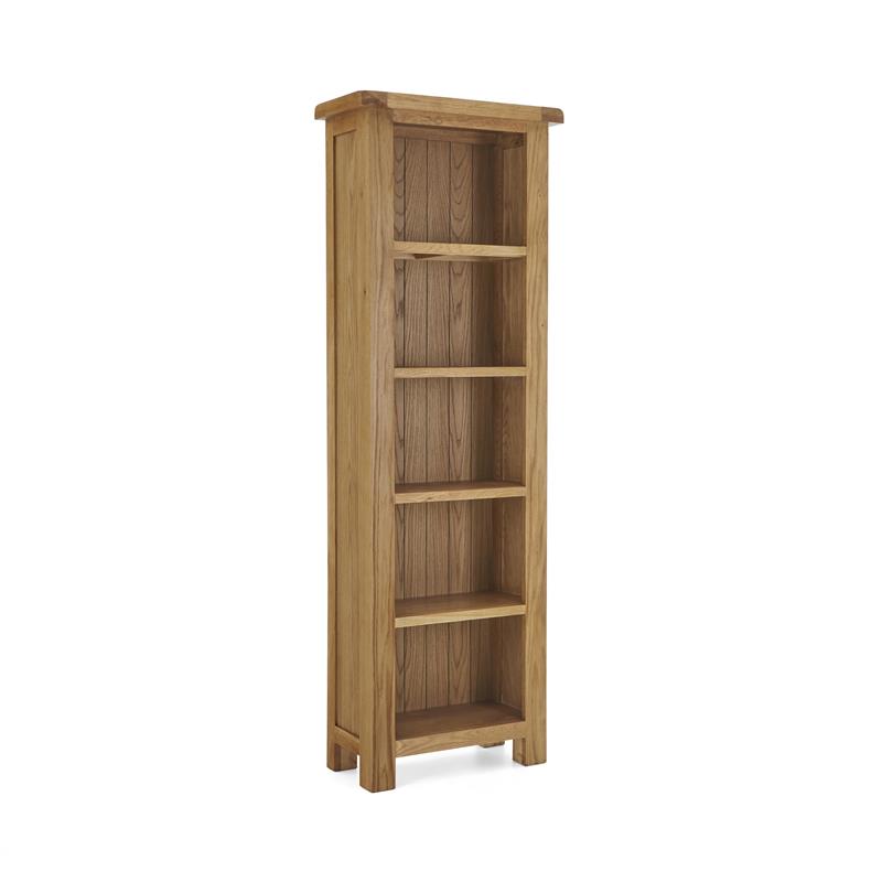 Suffolk Oak Slim Bookcase