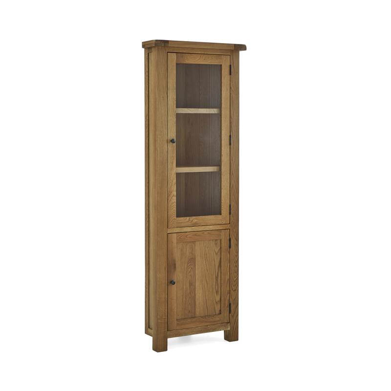 Suffolk Oak Corner Display Cabinet