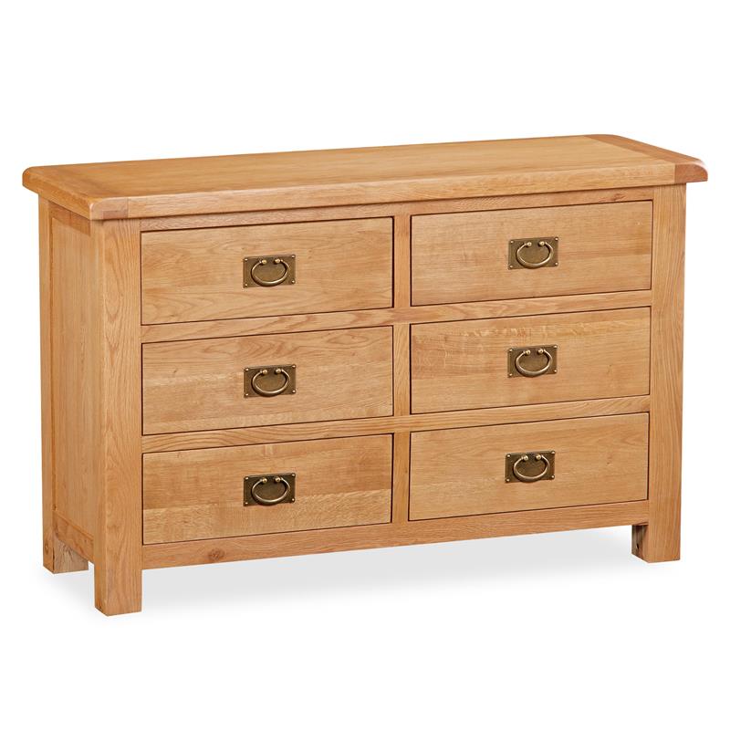 Suffolk Oak Chest 6 Drawer