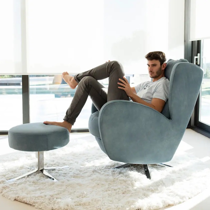 Romeo Armchair With Footstool