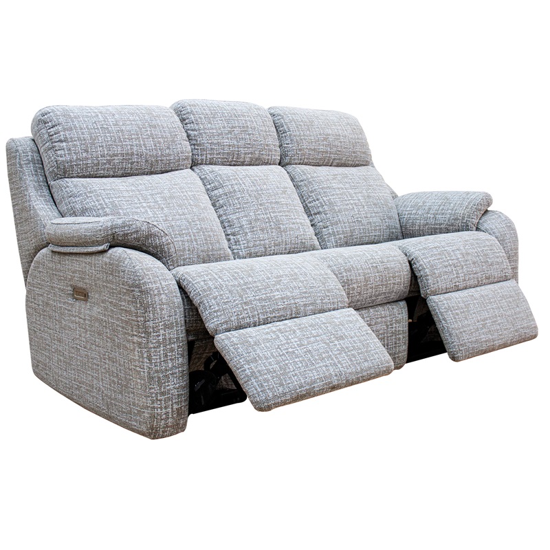 Kingsbury 3 Seater Power Recliner Double with USB