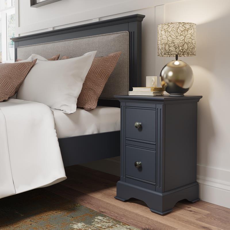 Breckles Midnight Grey Small Bedside