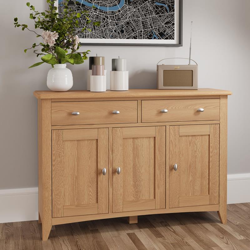 Gateley Oak 3 Door Sideboard