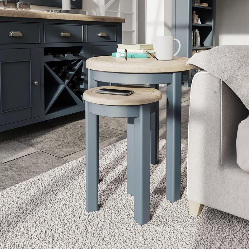 Hamilton Painted Round Nest of 2 Tables