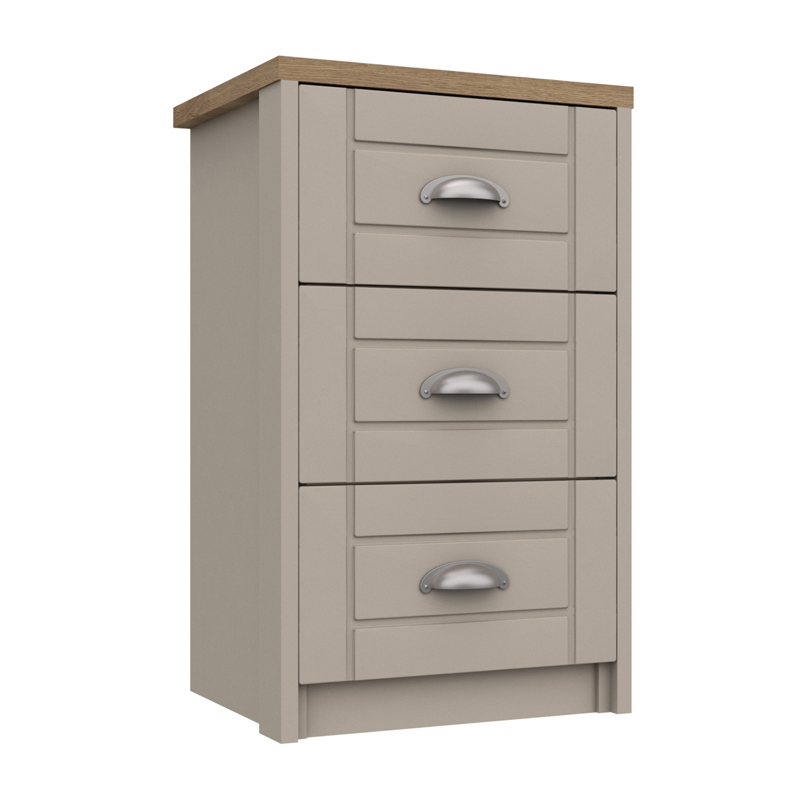 Range 12 3 Drawer Bedside Chest