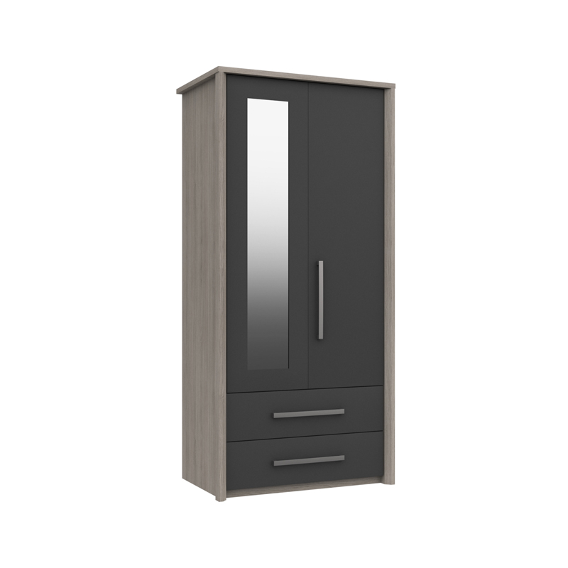 Range 18 2 Door Combi Robe with Mirror