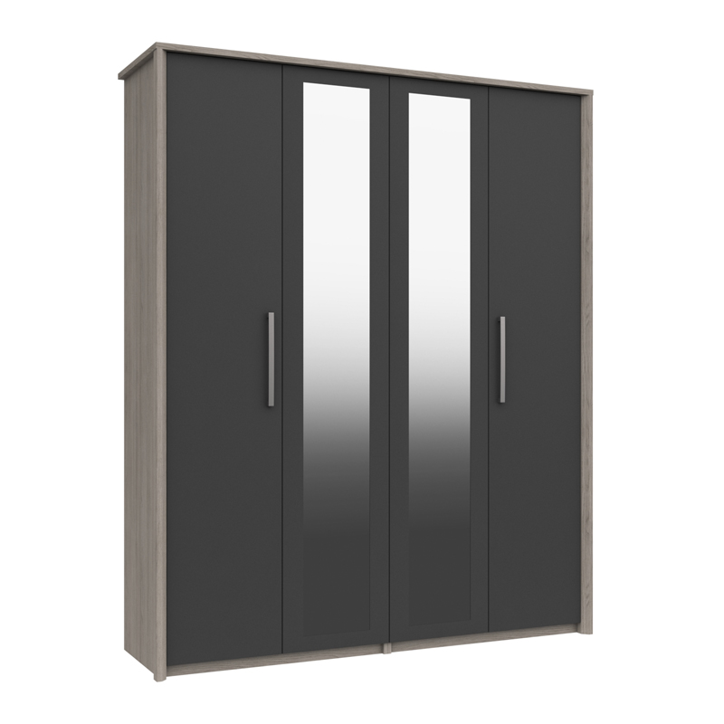 Range 18 Tall 4 Door Robe with 2 Mirrors