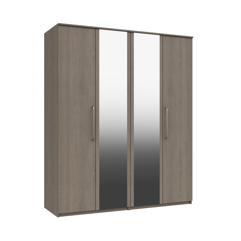 Range 3 4 Door Robe with 2 Mirrors