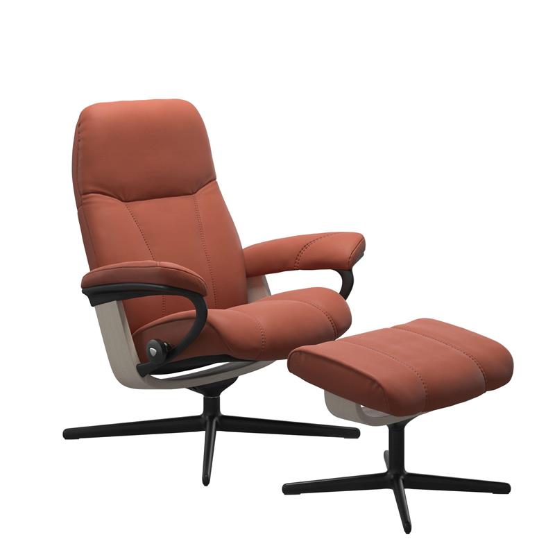 Consul (M) Cross Chair With Footstool