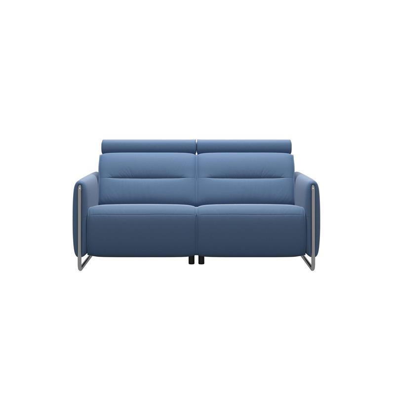 Emily Steel Arm 2 Seater Sofa With Power