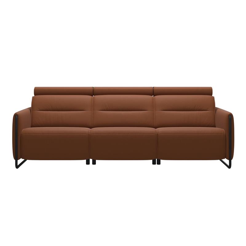 Emily Steel Arm 3 Seater Sofa With Power
