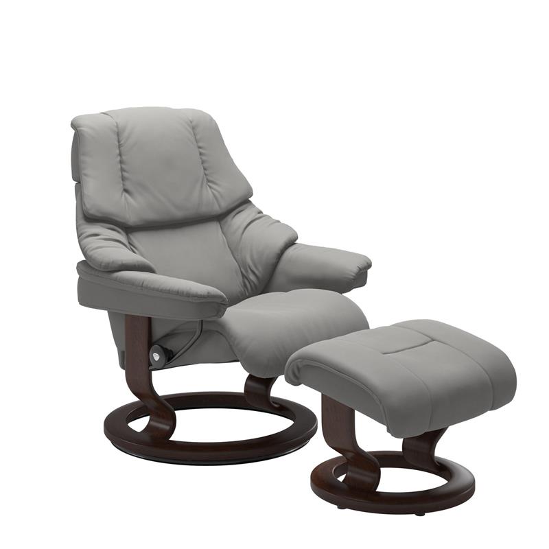Reno (L) Classic Chair With Footstool