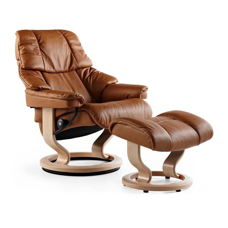 Reno (M) Classic Chair With Footstool