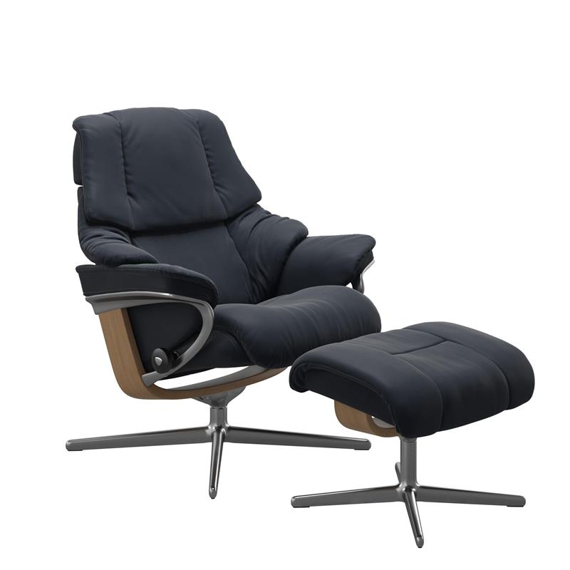 Reno (M) Cross Chair With Footstool