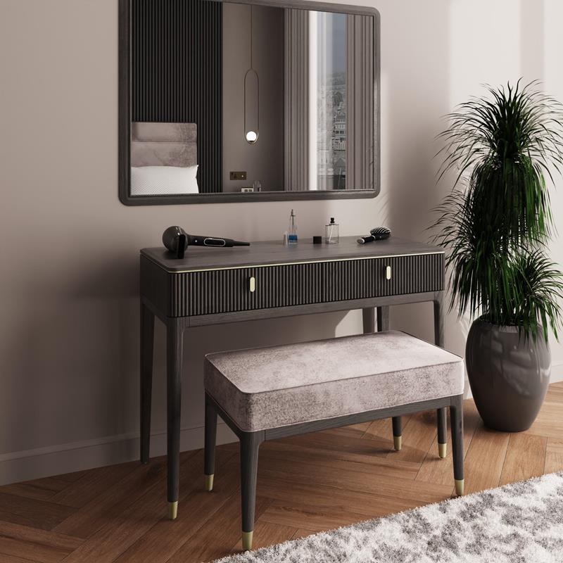 Dilham Dressing Table 2 Drawer - Ebony