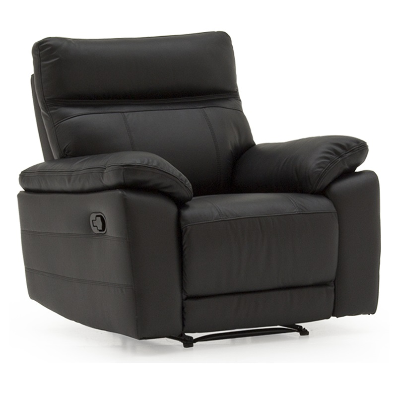 Pakefield 1 Seater Recliner - Black