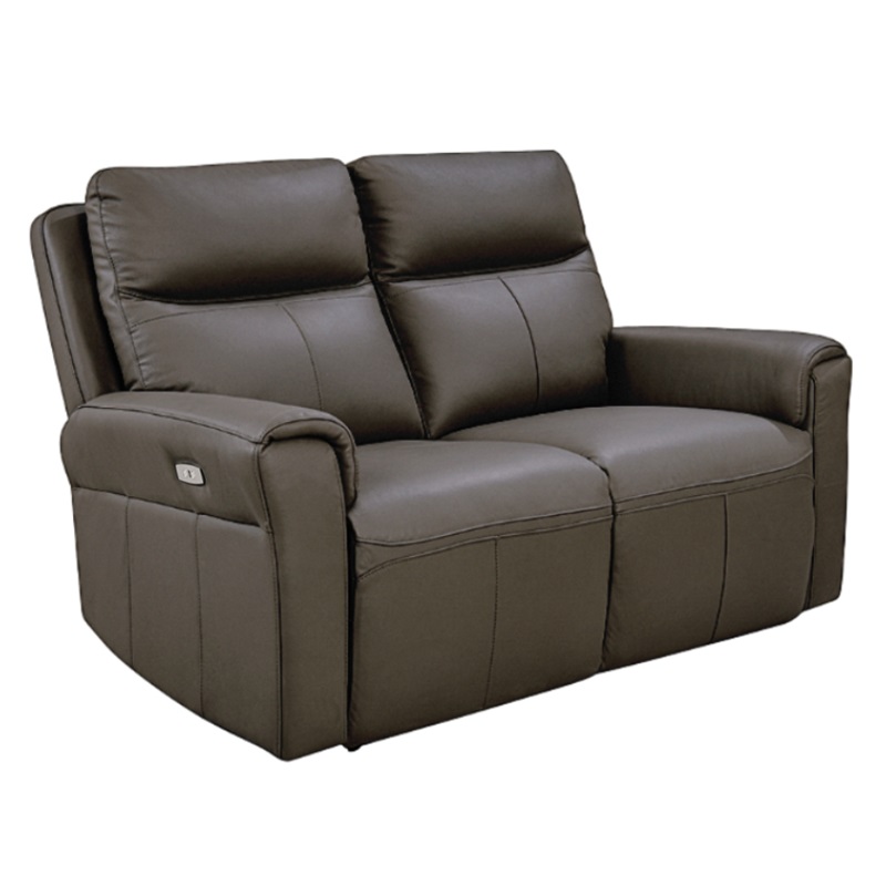 Rushford 2 Seater Electric Recliner - Ash Leather