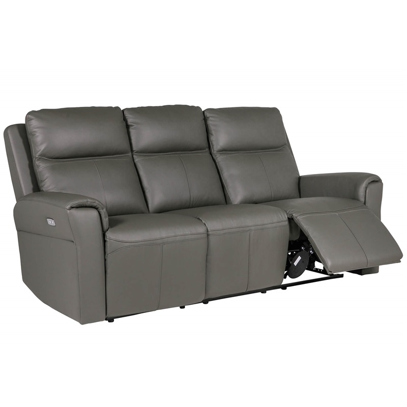 Rushford 3 Seater Electric Recliner - Ash Leather